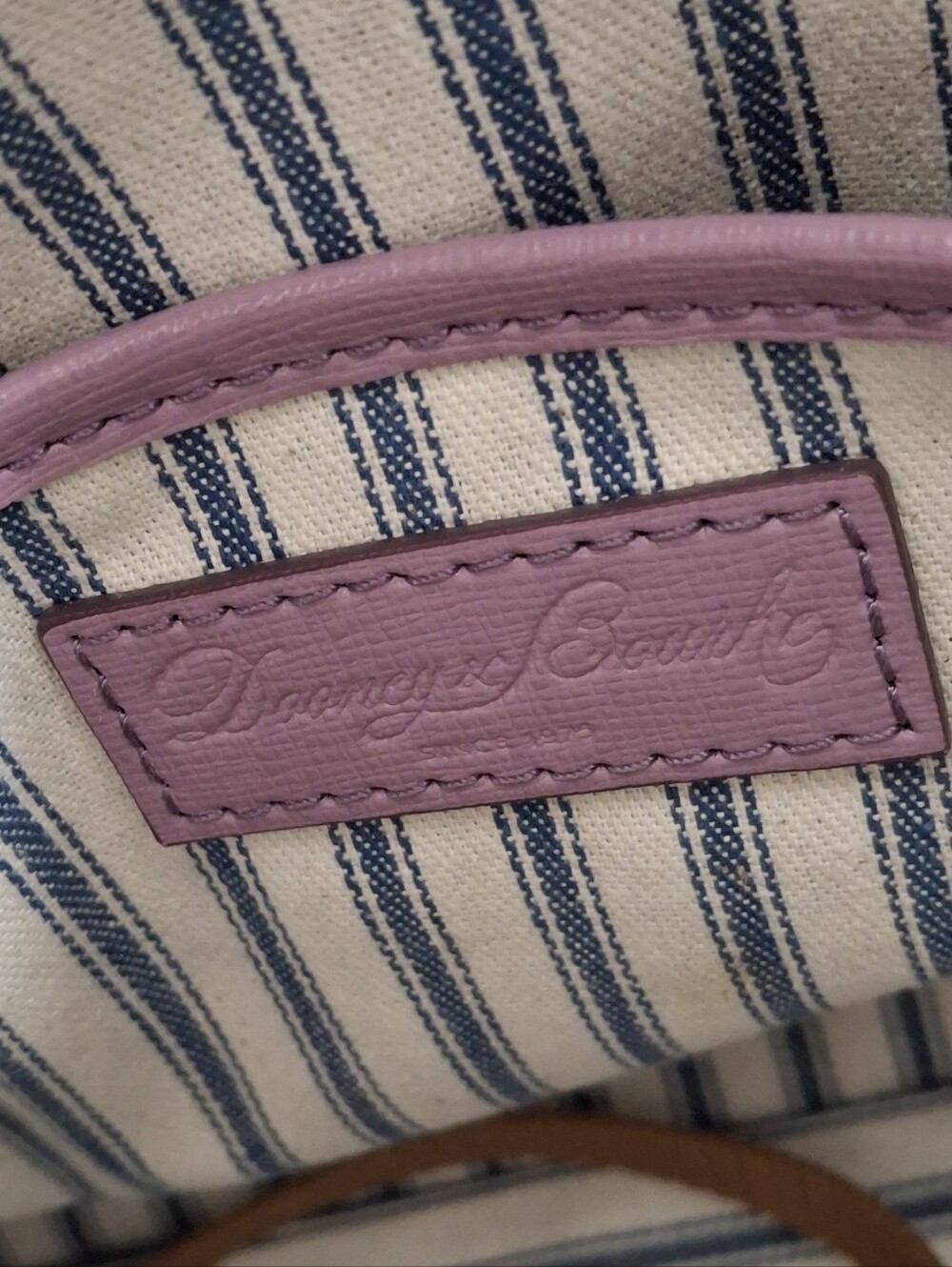Dooney & Bourke Lavender Leather Dome Satchel - Picture 4 of 7